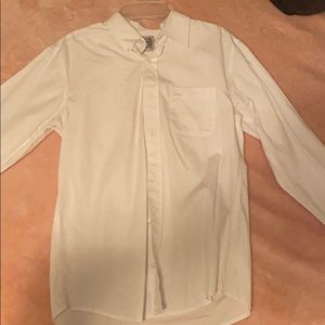 White boys cinch button up